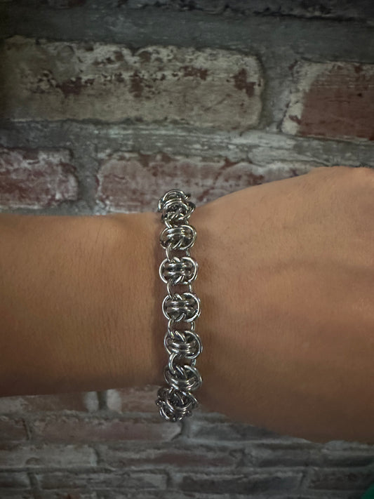 Barrel weave bracelet